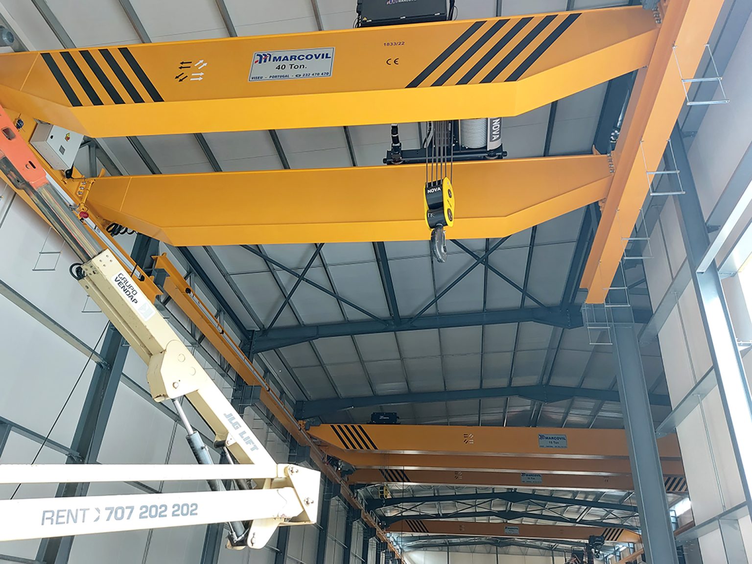 Delivery of Double Beam Overhead Cranes in Portugal Marcovil